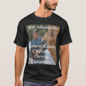 Ron Adamson's Chainzaag Carving Competition T-shirt (Voorkant)