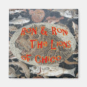 Ron and Roni the Lions of Chico California Magneet (Voorkant)