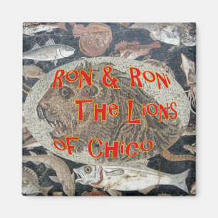 Ron and Roni the Lions of Chico California Magneet