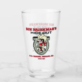Ron Briskman's Hideout Glas (Achterkant)