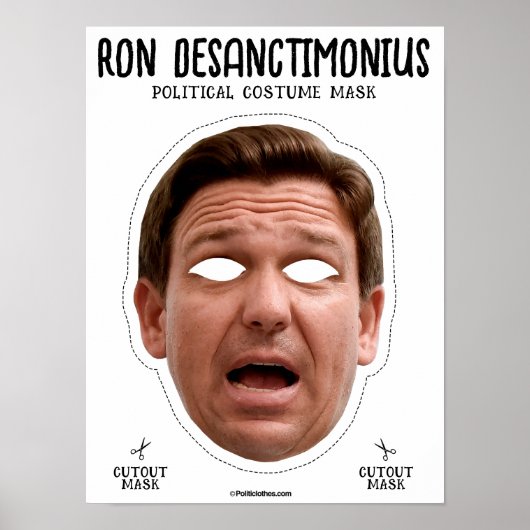 Ron Desanctimonious kostuummasker Poster (Voorkant)