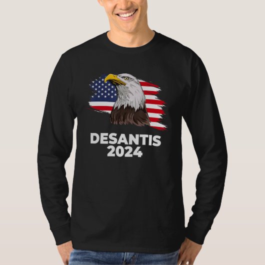 Ron DeSantis 2024 Bald Eagle DeSantis 2024 Republi T-shirt (Voorkant)