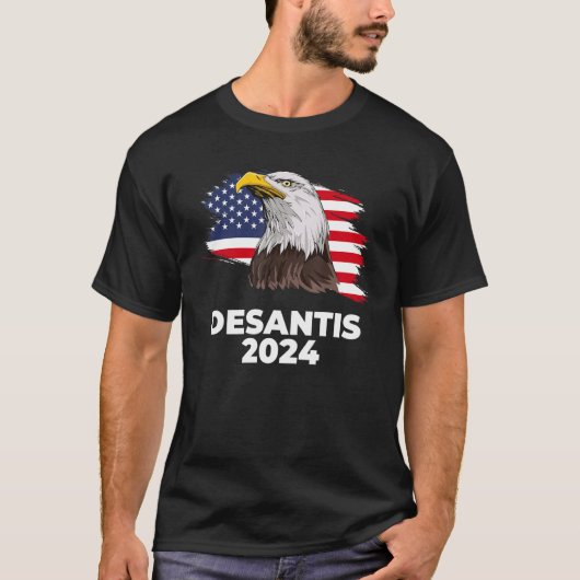 Ron DeSantis 2024 Bald Eagle DeSantis 2024 Republi T-shirt (Voorkant)