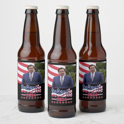 Ron DeSantis 2024 Bier Etiket (Flessen)
