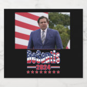 Ron DeSantis 2024 Bier Etiket (Enkel label)