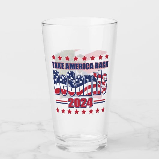 Ron DeSantis 2024 Glas (Voorkant)