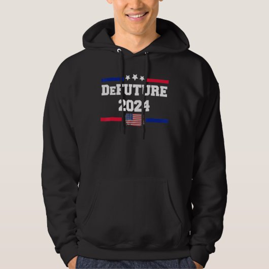 Ron DeSantis 2024 Make America Florida US Flag 202 Hoodie (Voorkant)