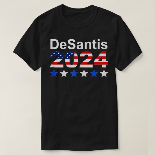 Ron DeSantis 2024 Presidentsverkiezing Republikein T-shirt (Design voorkant)