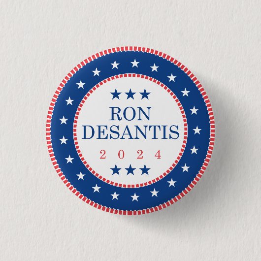 Ron DeSantis 2024 Ronde Button 3,2 Cm (Voorkant)