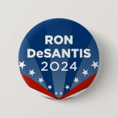 Ron DeSantis 2024 Ronde Button 5,7 Cm (Voorkant)