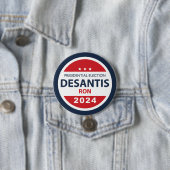 Ron DeSantis 2024 Ronde Button 7,6 Cm (In situ)