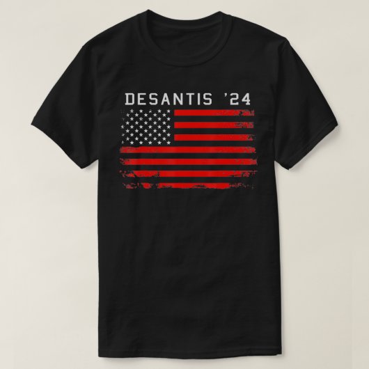 RON DESANTIS 2024 T-shirt DeSantis '24 Red USA Fla (Design voorkant)