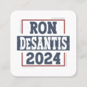 Ron DeSantis 2024 Vierkante Visitekaartje (Voorkant)
