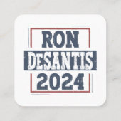 Ron DeSantis 2024 Vierkante Visitekaartje (Achterkant)