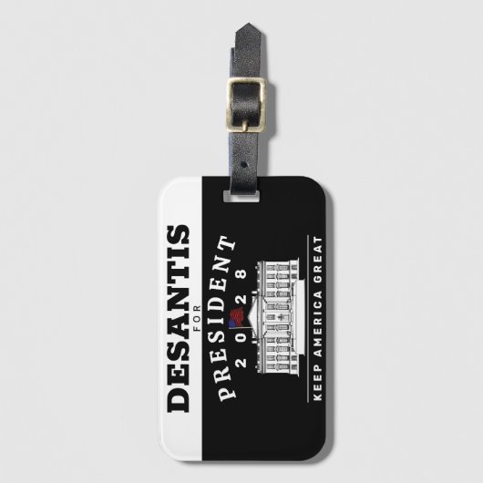 RON DESANTIS 2028 BAGAGELABEL (Voorkant (verticaal))