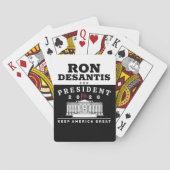 RON DESANTIS 2028 POKERKAARTEN (Achterkant)