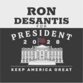 RON DESANTIS 2028 STICKER (Voorkant)