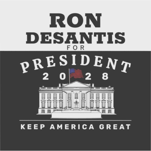 RON DESANTIS 2028 STICKER (Voorkant)