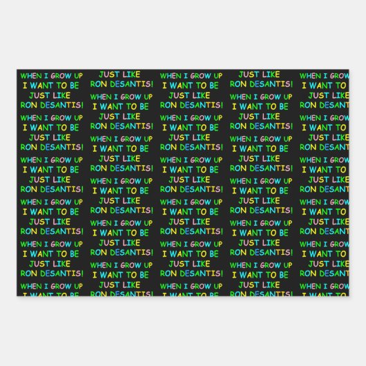 Ron Desantis als ik volwassen ben. Inpakpapier Vel (Voorkant 2)
