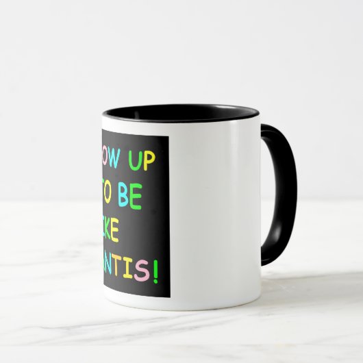 Ron Desantis als ik volwassen ben. Mok (Voorkant rechts)