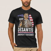 Ron Desantis: Amerikaanse gouverneur Patriotic Flo T-shirt (Voorkant)