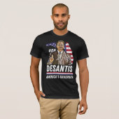 Ron Desantis: Amerikaanse gouverneur Patriotic Flo T-shirt (Voorkant volledig)