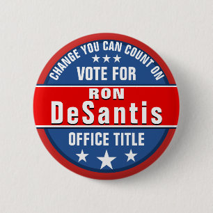 Ron Desantis Campagne Politieke Button