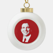 RON DESANTIS KERAMISCHE BAL ORNAMENT (Voorkant)
