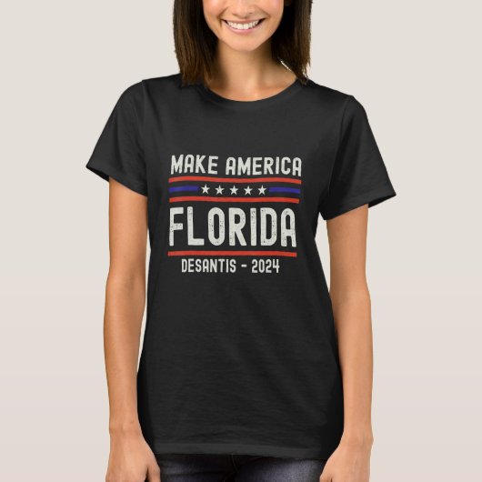 ron desantis Make America Florida desanti T-shirt (Voorkant)