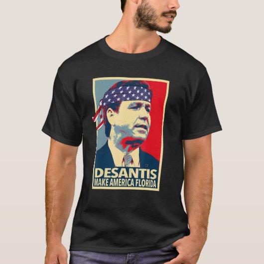 Ron Desantis Make America Florida T-shirt (Voorkant)