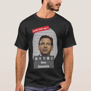 Ron Desantis Mugshot sluit hem op T-shirt