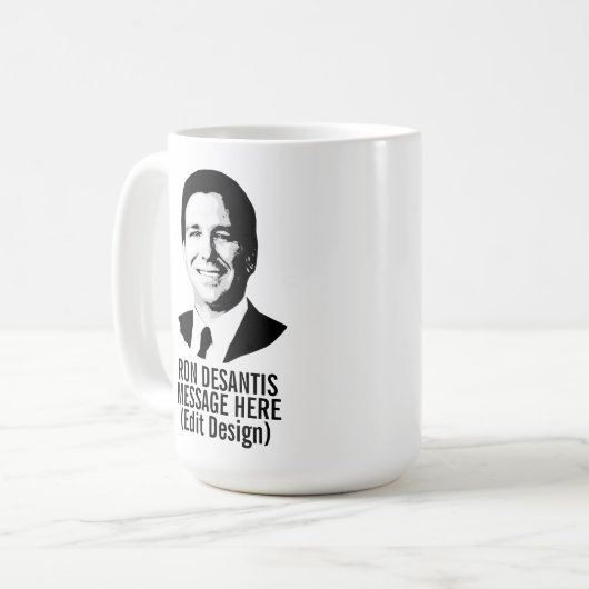 Ron Desantis Personalized Koffiemok (Voorkant links)