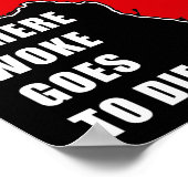 Ron Desantis Quote Florida: Where woke goes to die Poster (Hoek)