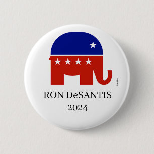 Ron DeSantis Republikein 2024 Presidentiële Butto Ronde Button 5,7 Cm