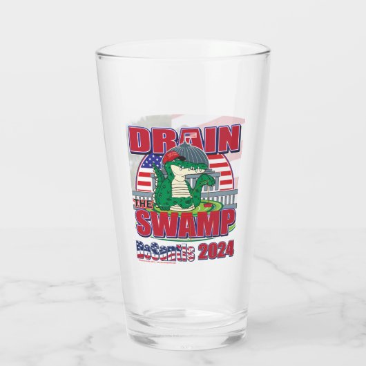 Ron DeSantis trekt het moeras Glas (Achterkant)