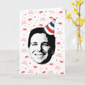 Ron DeSantis Verjaardag Kaart (Gele Bloem)