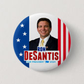 Ron DeSantis voor de Button van Presidenten (Voorkant)