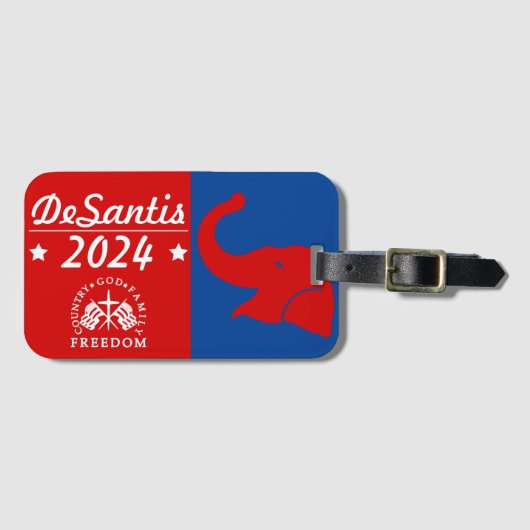 Ron DeSantis voor President 2024 Bagagelabel (Voorkant (horizontaal))