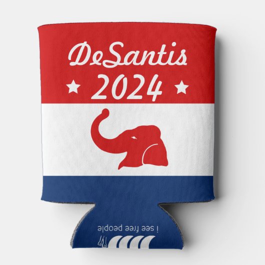 Ron DeSantis voor President 2024 Blikjeskoeler (Achterkant)