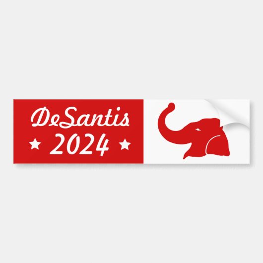 Ron DeSantis voor President 2024 Bumpersticker (Voorkant)