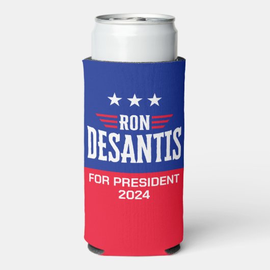 Ron DeSantis voor President 2024 - Campagne Seltzer Blikjeskoeler (Seltzer Achterkant)