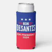 Ron DeSantis voor President 2024 - Campagne Seltzer Blikjeskoeler (Seltzer Voorkant)