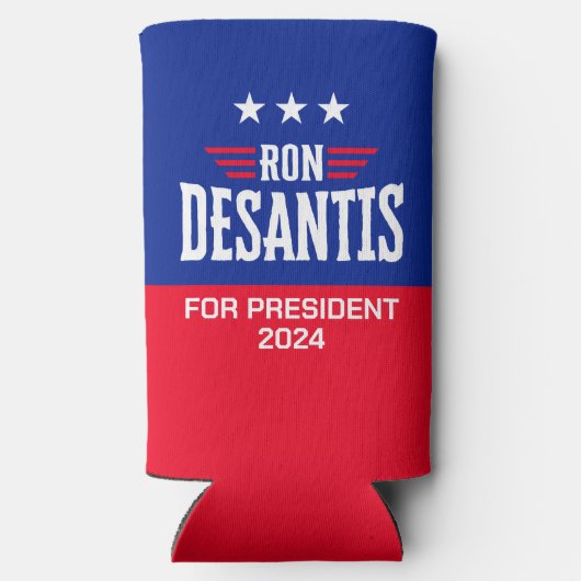 Ron DeSantis voor President 2024 - Campagne Seltzer Blikjeskoeler (Achterkant)