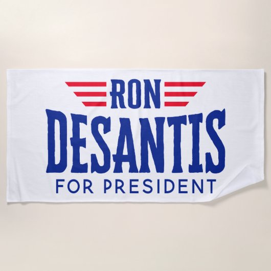 Ron DeSantis voor President 2024 - Campagne Strandlaken (Voorkant)