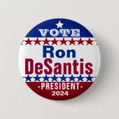 Ron DeSantis voor President 2024 Campaign Button (Voorkant)