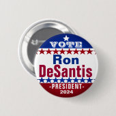 Ron DeSantis voor President 2024 Campaign Button (Voorkant /achterkant)