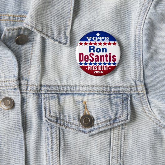 Ron DeSantis voor President 2024 Campaign Button (In situ)