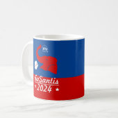 Ron DeSantis voor President 2024 Koffiemok (Voorkant links)
