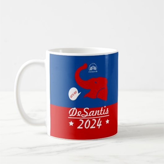 Ron DeSantis voor President 2024 Koffiemok (Links)