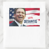 Ron DeSantis voor President 2024 Rechthoekige Sticker (Tas)